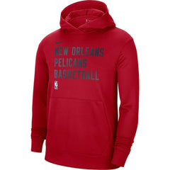 New Orleans Pelicans Unisex 2023/24 Performance Spotlight On-Court Practice Pullover Hoodie Red
