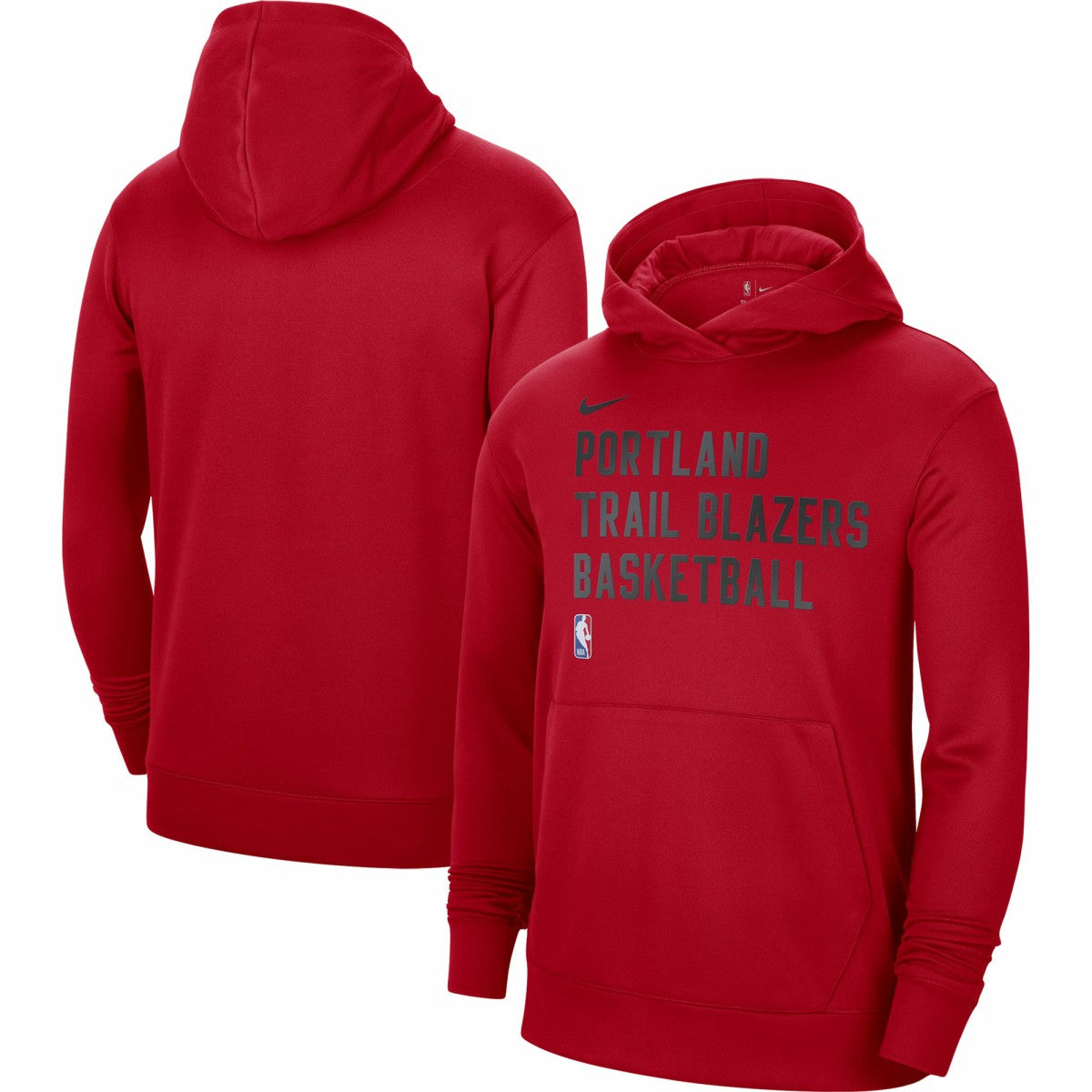 Portland Trail Blazers Unisex 2023/24 Performance Spotlight On-Court Practice Pullover Hoodie Red