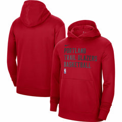 Portland Trail Blazers Unisex 2023/24 Performance Spotlight On-Court Practice Pullover Hoodie Red