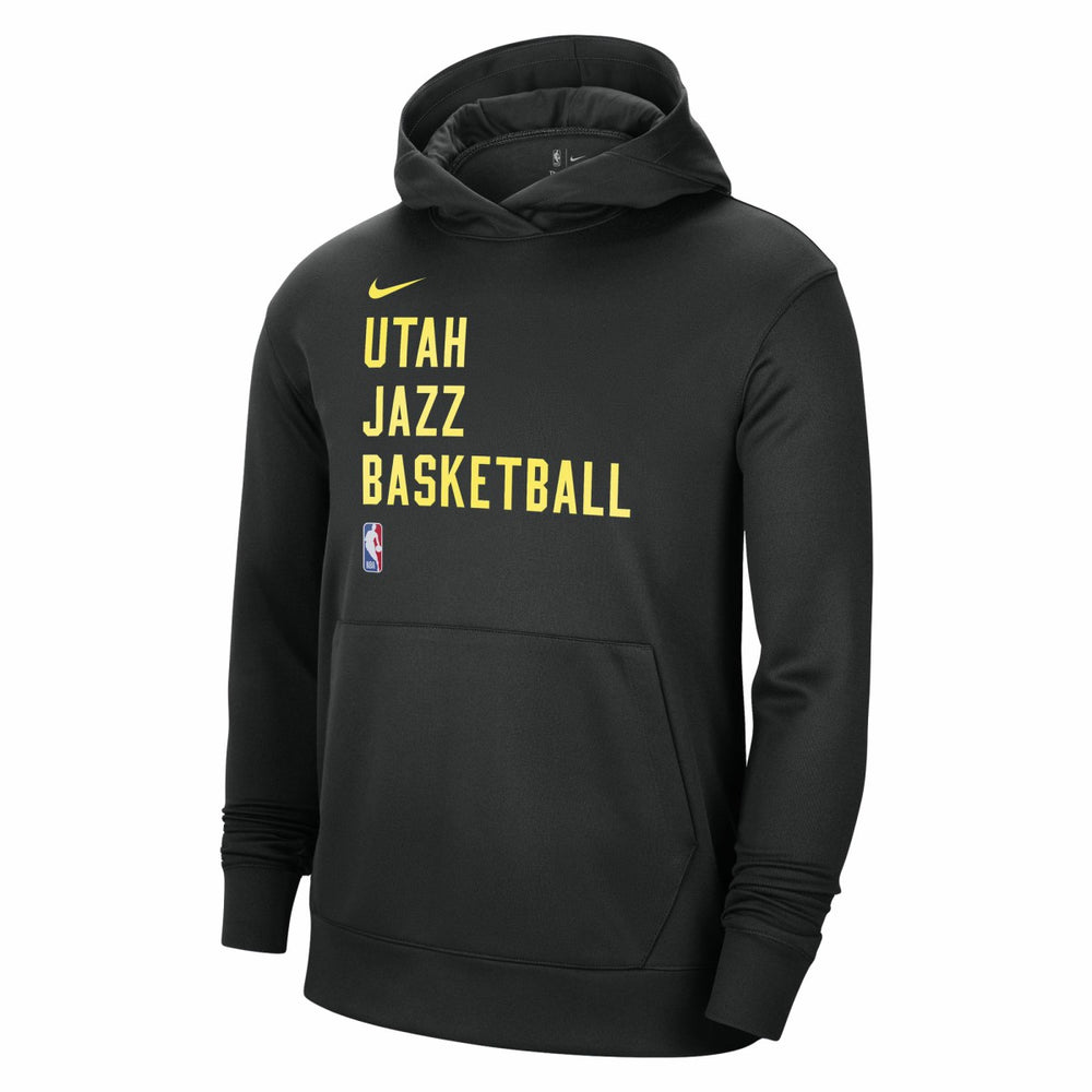 Utah Jazz Unisex 2023/24 Performance Spotlight On-Court Practice Pullover Hoodie Black
