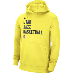 Utah Jazz Unisex 2023/24 Performance Spotlight On-Court Practice Pullover Hoodie Yellow
