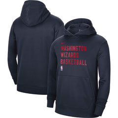 Washington Wizards Unisex 2023/24 Performance Spotlight On-Court Practice Pullover Hoodie Navy