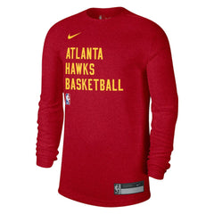 Atlanta Hawks Unisex 2023/24 Legend On-Court Practice Long Sleeve T-Shirt Red