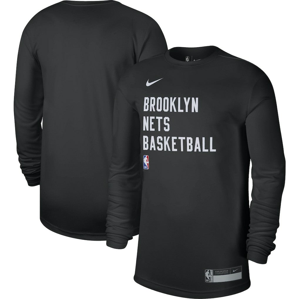 Brooklyn Nets Unisex 2023/24 Legend On-Court Practice Long Sleeve T-Shirt Black