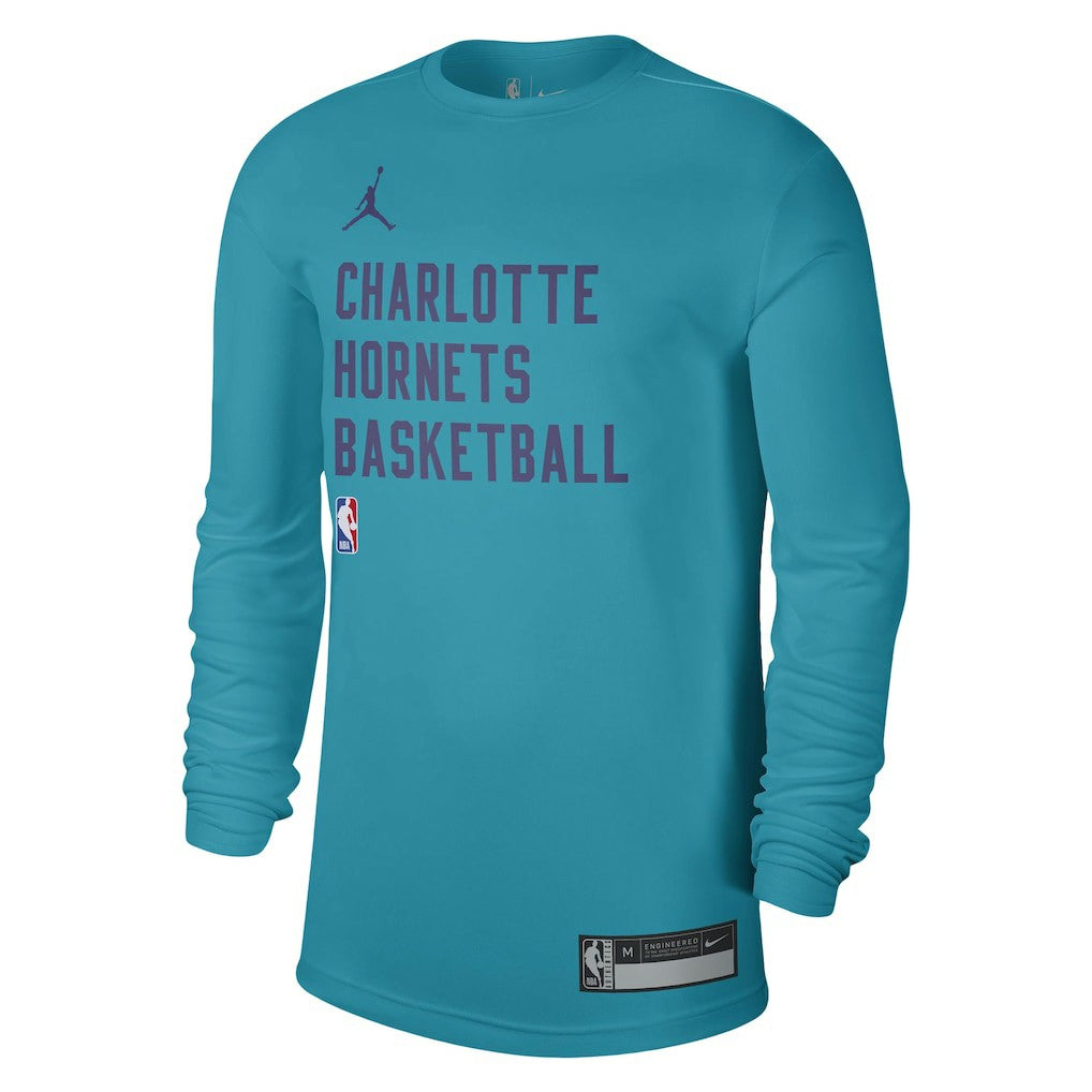 Charlotte Hornets Jordan Brand Unisex 2023/24 Legend On-Court Practice Long Sleeve T-Shirt Teal
