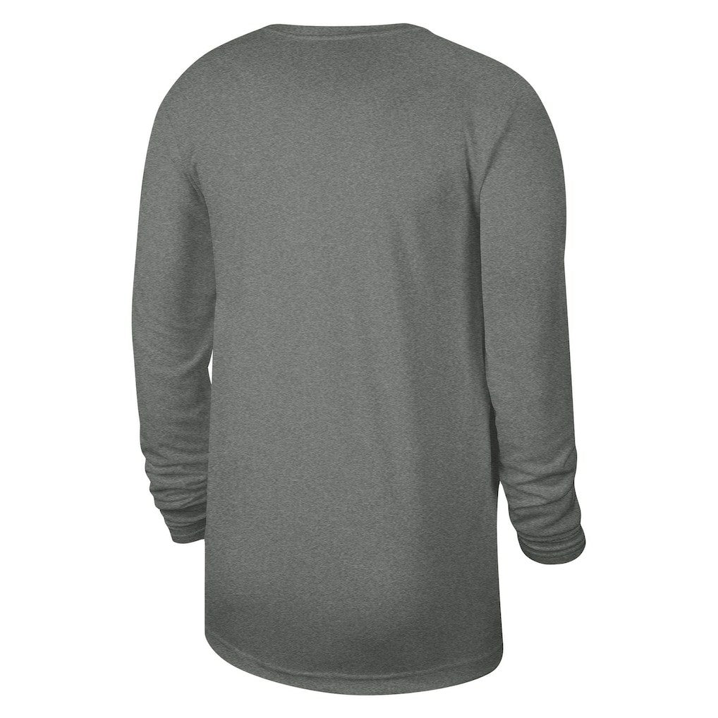 Chicago Bulls Unisex 2023/24 Legend On-Court Practice Long Sleeve T-Shirt Heather Gray