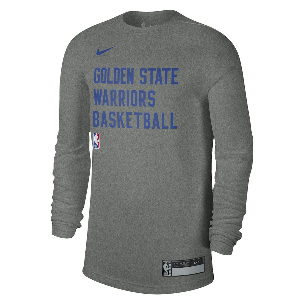 Golden State Warriors Unisex 2023/24 Legend On-Court Practice Long Sleeve T-Shirt Heather Gray