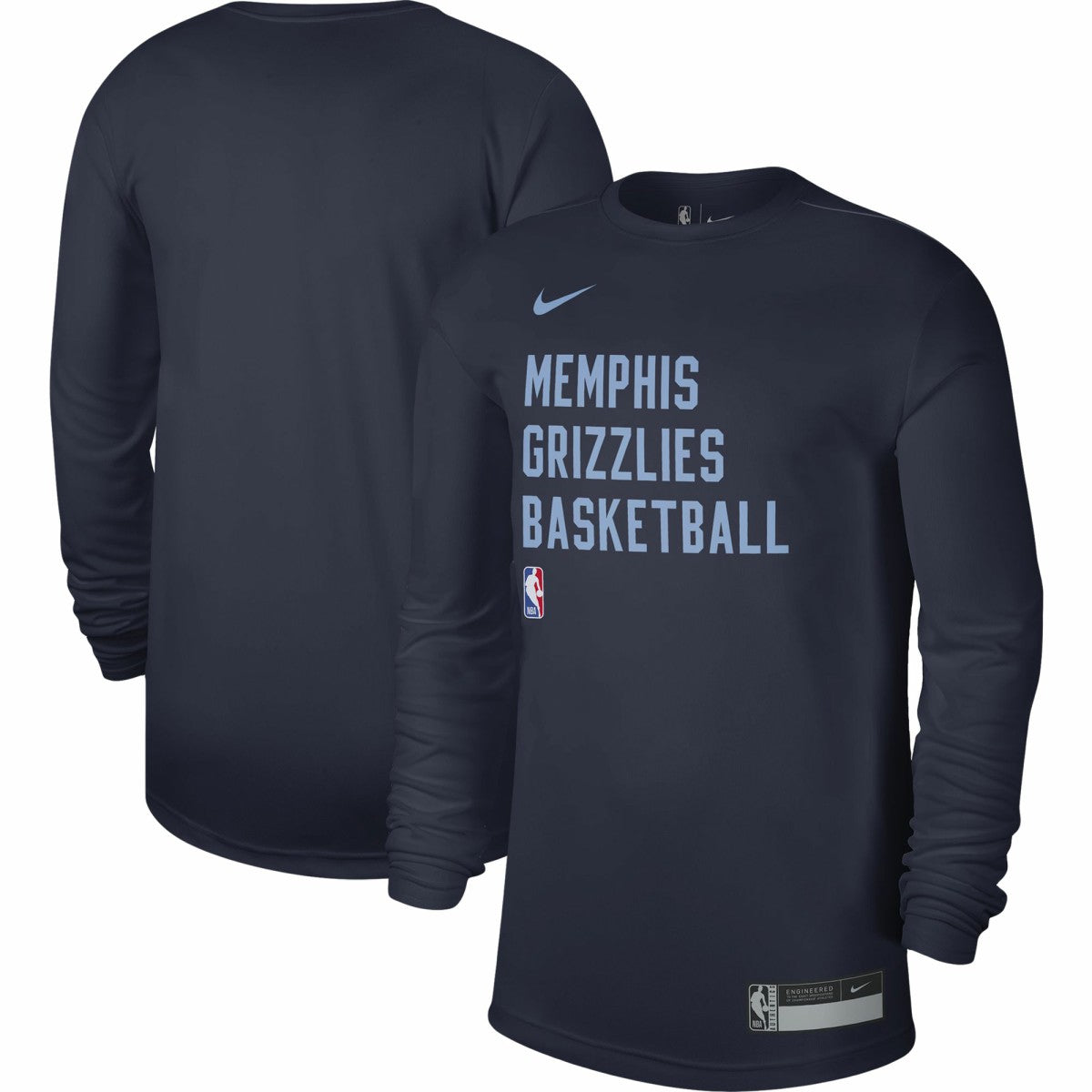 Memphis Grizzlies Unisex 2023/24 Legend On-Court Practice Long Sleeve T-Shirt Navy