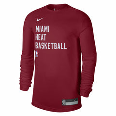Miami Heat Unisex 2023/24 Legend On-Court Practice Long Sleeve T-Shirt Red