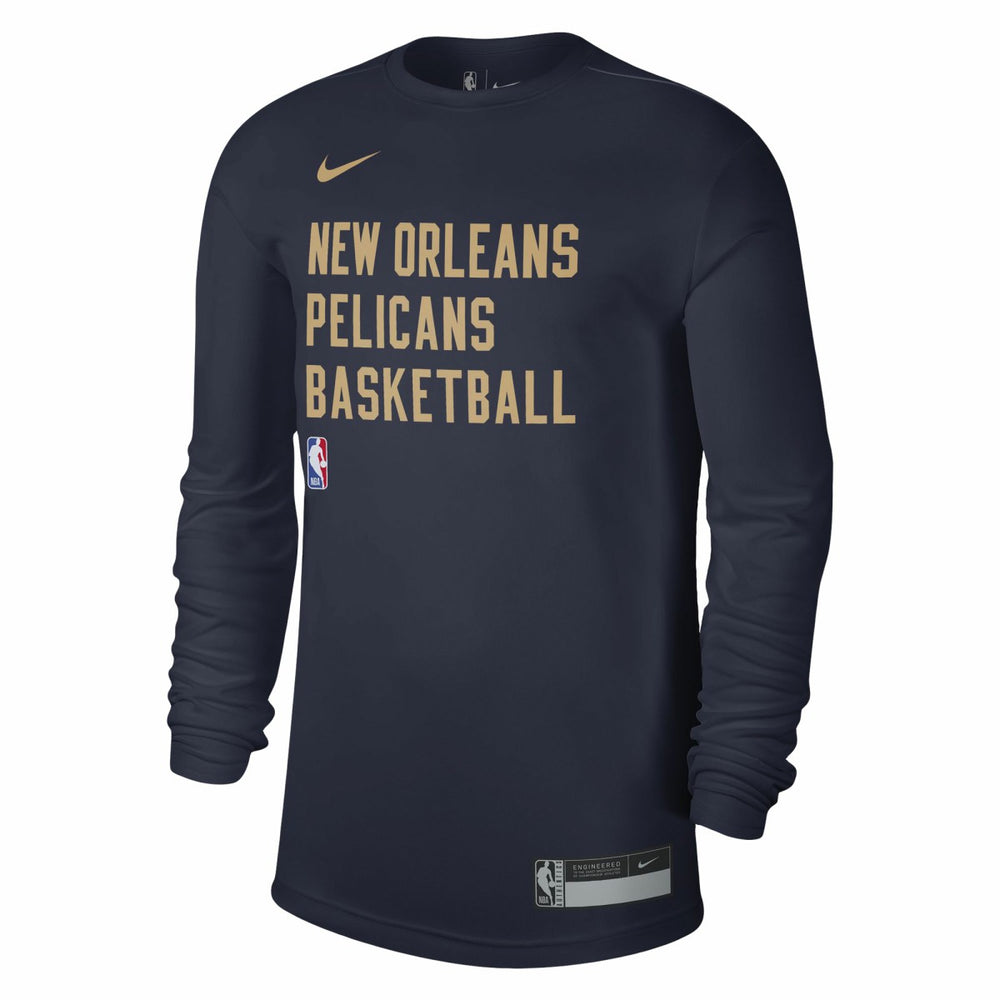New Orleans Pelicans Unisex 2023/24 Legend On-Court Practice Long Sleeve T-Shirt Navy