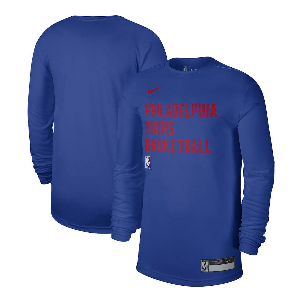 Philadelphia 76ers Unisex 2023/24 Legend On-Court Practice Long Sleeve T-Shirt Royal