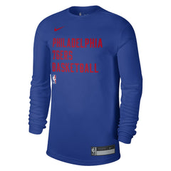 Philadelphia 76ers Unisex 2023/24 Legend On-Court Practice Long Sleeve T-Shirt Royal