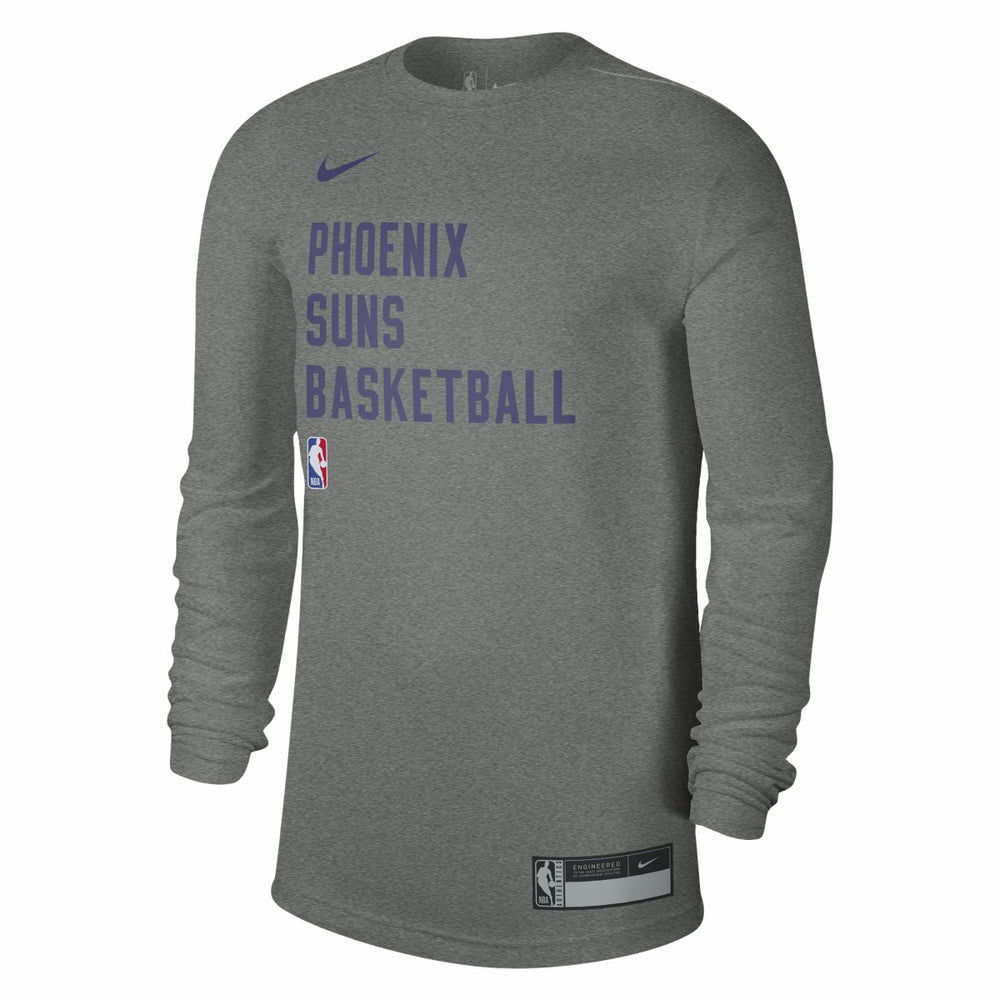 Phoenix Suns Unisex 2023/24 Legend On-Court Practice Long Sleeve T-Shirt Heather Gray