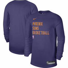 Phoenix Suns Unisex 2023/24 Legend On-Court Practice Long Sleeve T-Shirt Purple