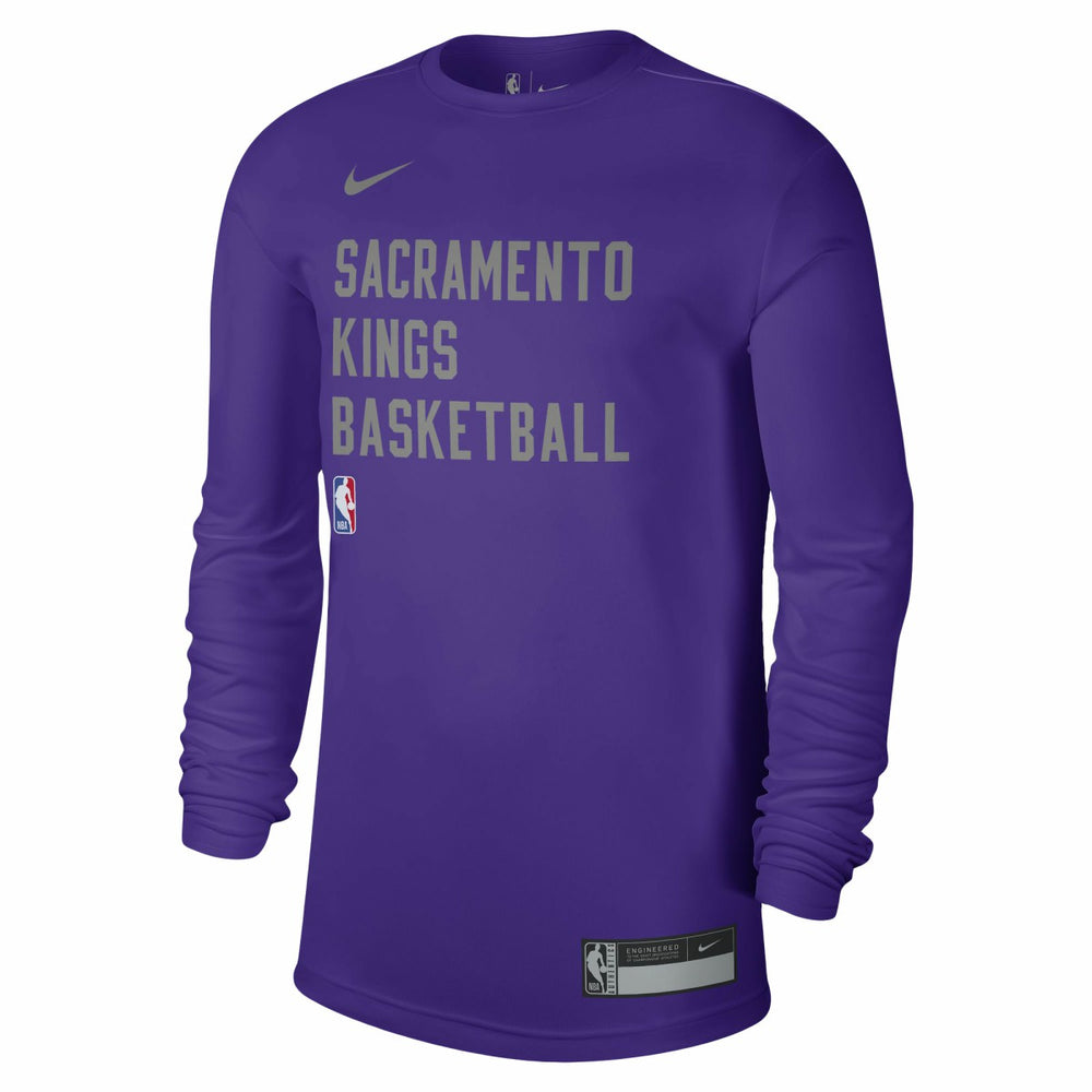 Sacramento Kings Unisex 2023/24 Legend On-Court Practice Long Sleeve T-Shirt Purple