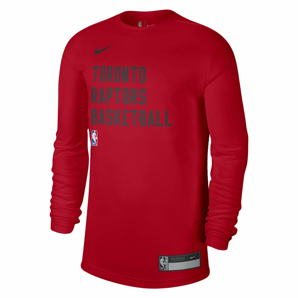 Toronto Raptors Unisex 2023/24 Legend On-Court Practice Long Sleeve T-Shirt Red