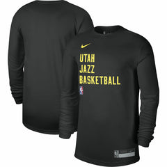 Utah Jazz Unisex 2023/24 Legend On-Court Practice Long Sleeve T-Shirt Black