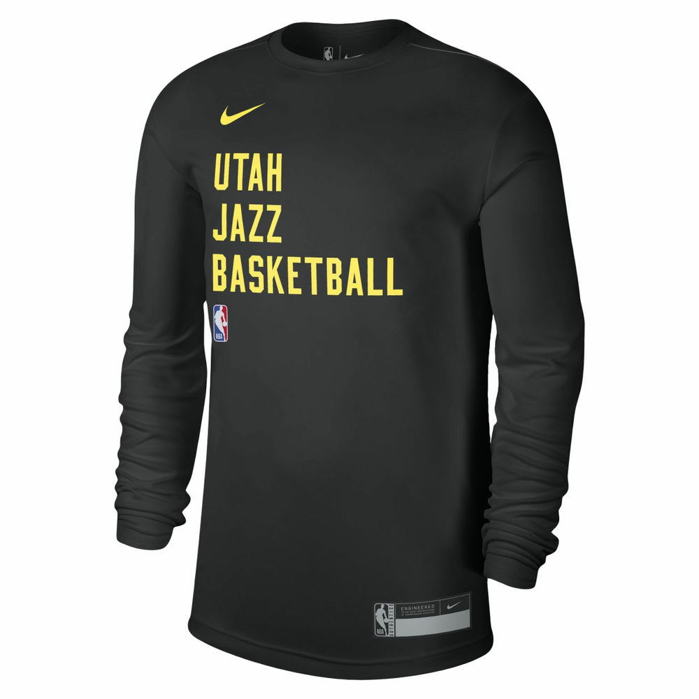 Utah Jazz Unisex 2023/24 Legend On-Court Practice Long Sleeve T-Shirt Black