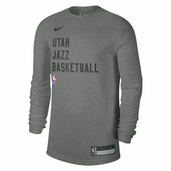 Utah Jazz Unisex 2023/24 Legend On-Court Practice Long Sleeve T-Shirt Heather Gray
