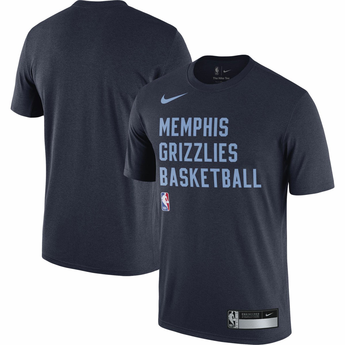 Memphis Grizzlies 2023/24 Sideline Legend Performance Practice T-Shirt Navy