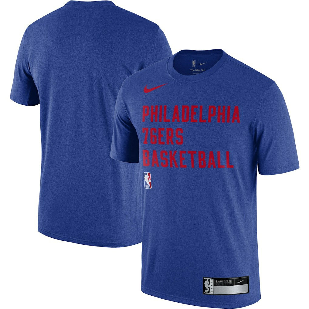 Philadelphia 76ers 2023/24 Sideline Legend Performance Practice T-Shirt Royal