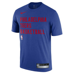 Philadelphia 76ers 2023/24 Sideline Legend Performance Practice T-Shirt Royal