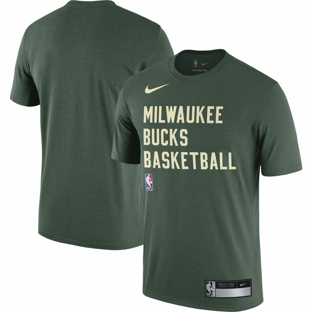 Milwaukee Bucks 2023/24 Sideline Legend Performance Practice T-Shirt Hunter Green