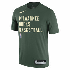 Milwaukee Bucks 2023/24 Sideline Legend Performance Practice T-Shirt Hunter Green