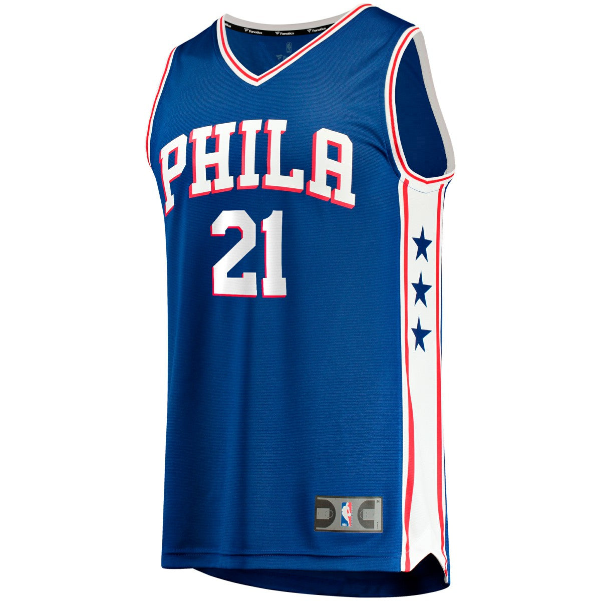 Joel Embiid Philadelphia 76ers Big & Tall Fast Break Player Jersey Royal Icon Edition