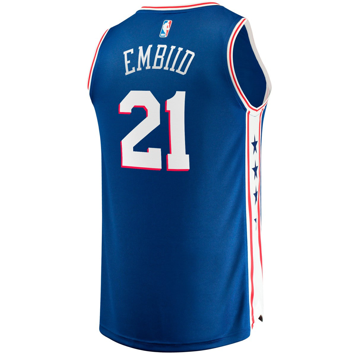 Joel Embiid Philadelphia 76ers Big & Tall Fast Break Player Jersey Royal Icon Edition