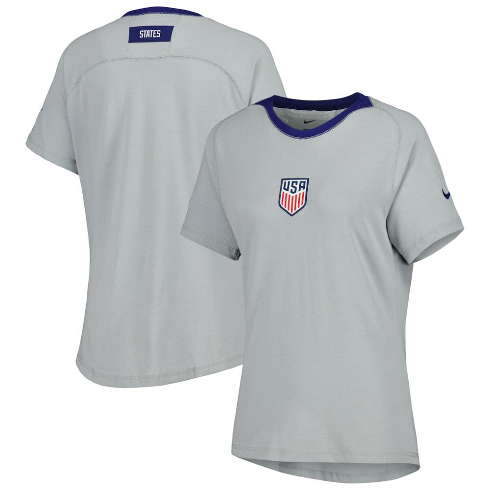 USMNT Women's Travel Raglan T-Shirt Gray