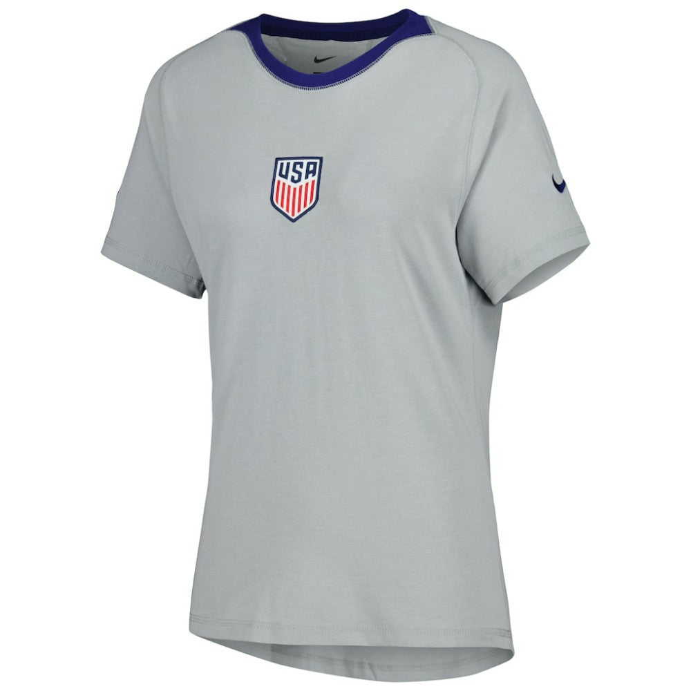 USMNT Women's Travel Raglan T-Shirt Gray