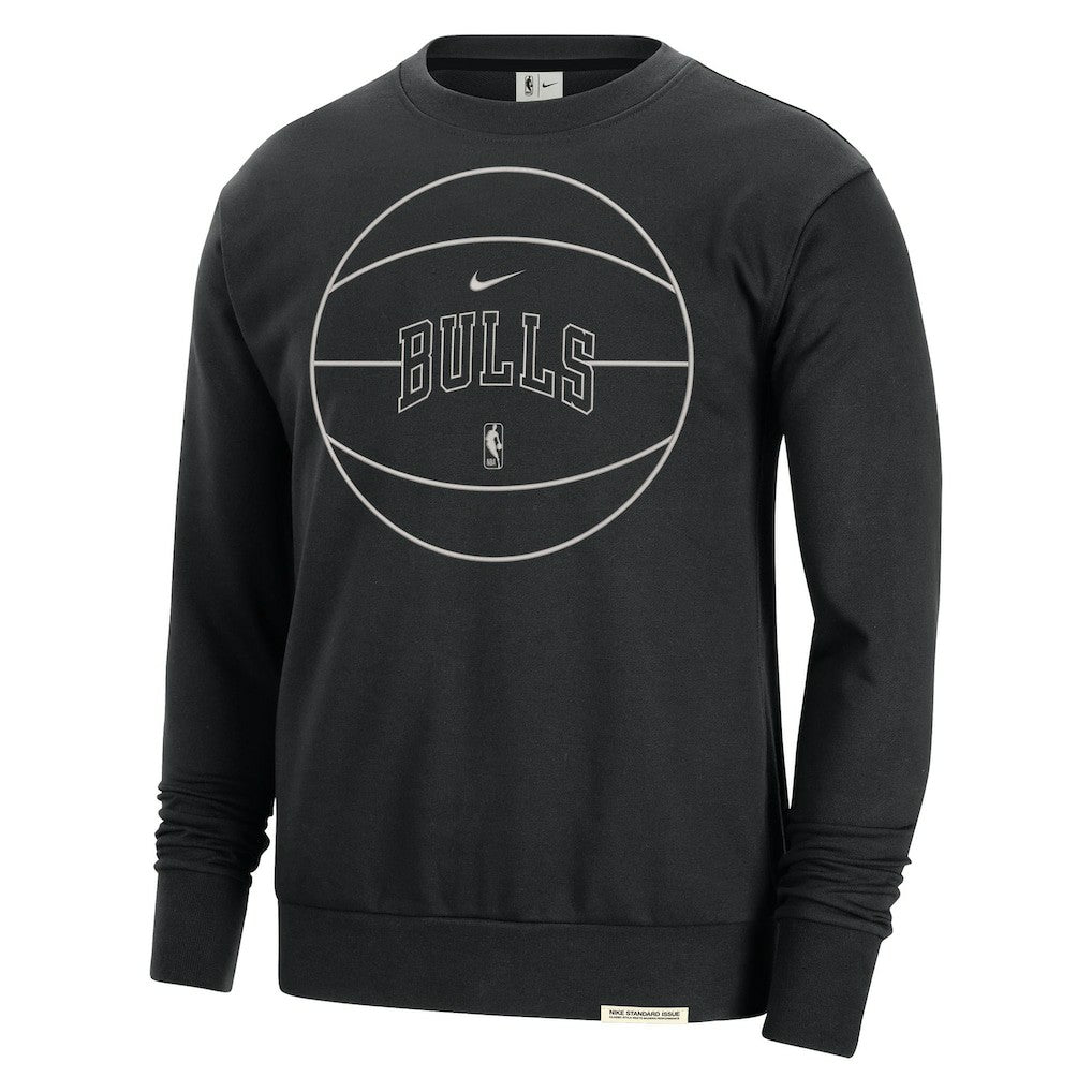 Chicago Bulls 2023/24 Authentic Standard Issue Travel Performance Pullover Sweatshirt Black