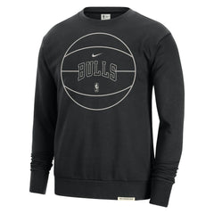 Chicago Bulls 2023/24 Authentic Standard Issue Travel Performance Pullover Sweatshirt Black