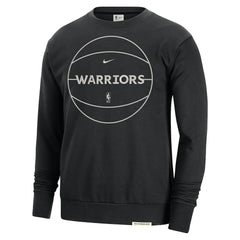 Golden State Warriors 2023/24 Authentic Standard Issue Travel Performance Pullover Sweatshirt Black