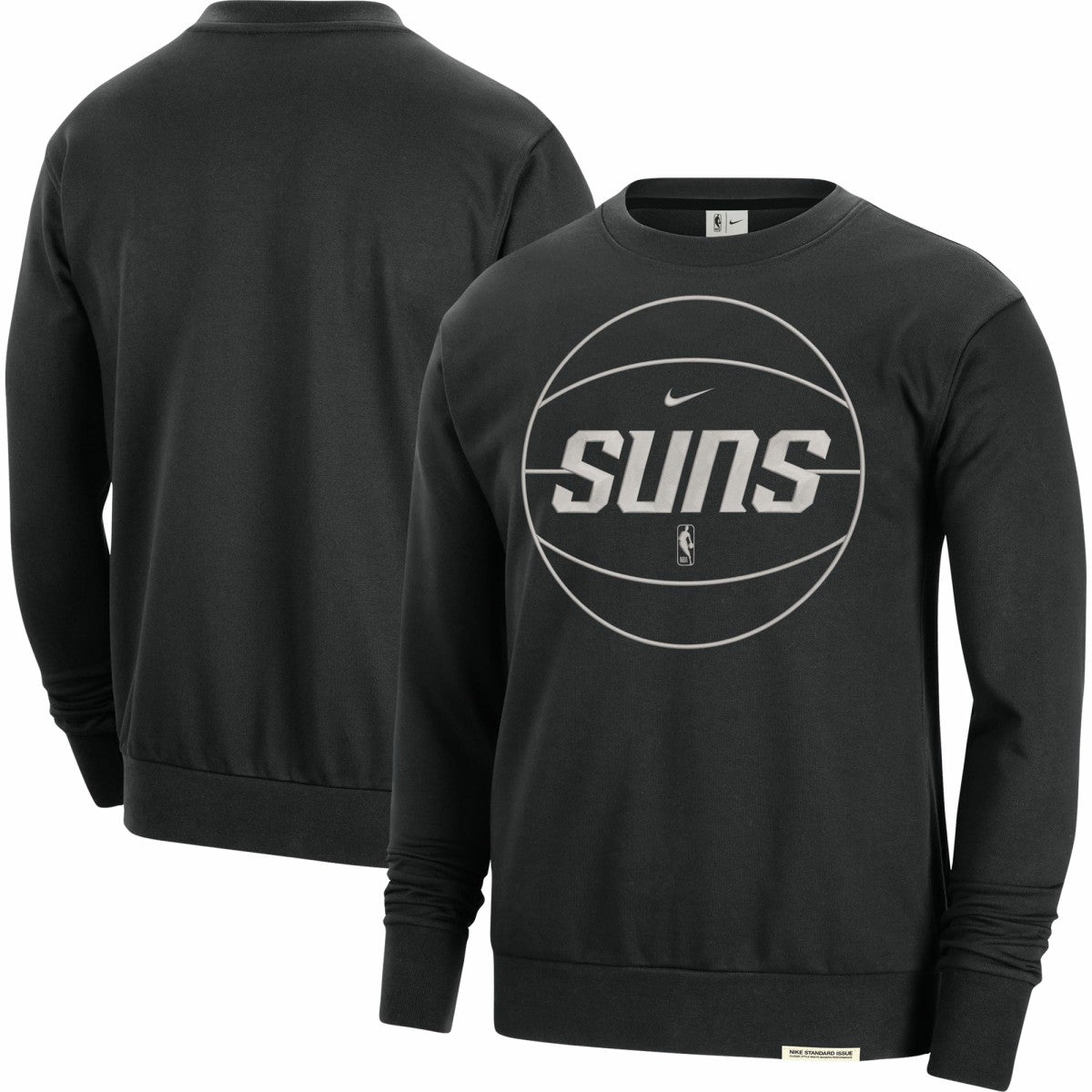 Phoenix Suns 2023/24 Authentic Standard Issue Travel Performance Pullover Sweatshirt Black