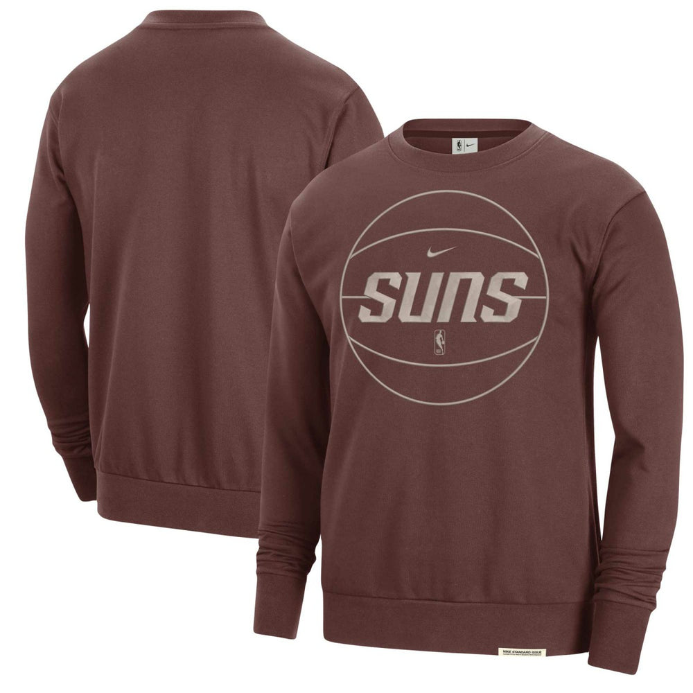 Phoenix Suns 2023/24 Authentic Standard Issue Travel Performance Pullover Sweatshirt Garnet