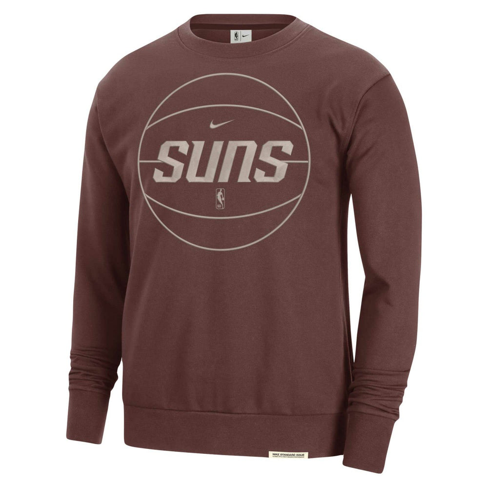Phoenix Suns 2023/24 Authentic Standard Issue Travel Performance Pullover Sweatshirt Garnet