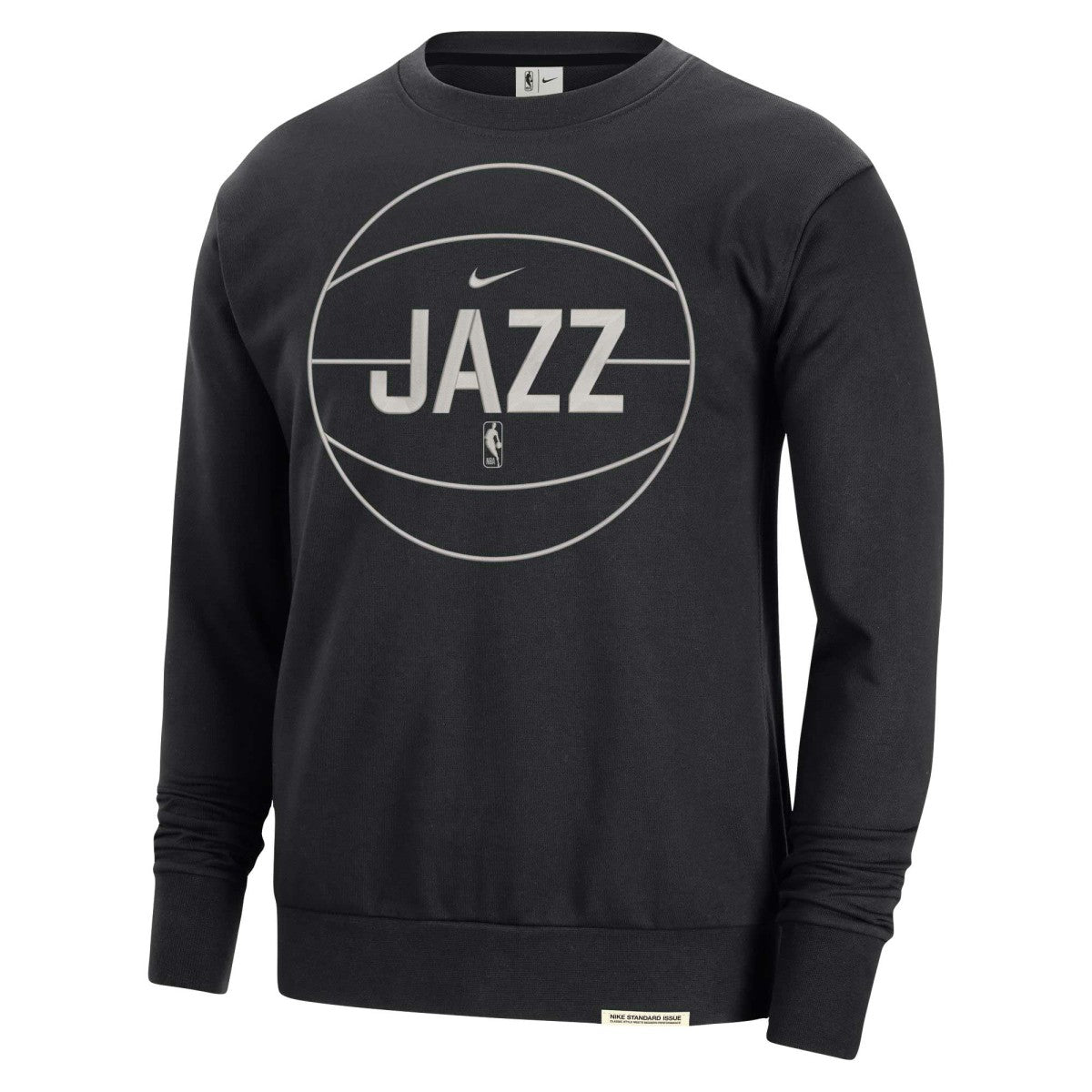 Utah Jazz 2023/24 Authentic Standard Issue Travel Performance Pullover Sweatshirt Black