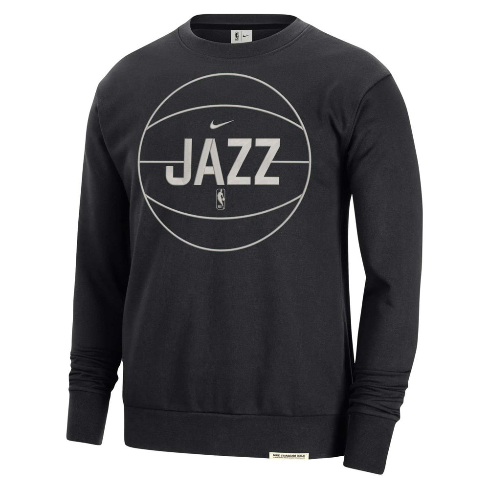 Utah Jazz 2023/24 Authentic Standard Issue Travel Performance Pullover Sweatshirt Black