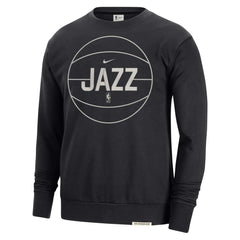Utah Jazz 2023/24 Authentic Standard Issue Travel Performance Pullover Sweatshirt Black