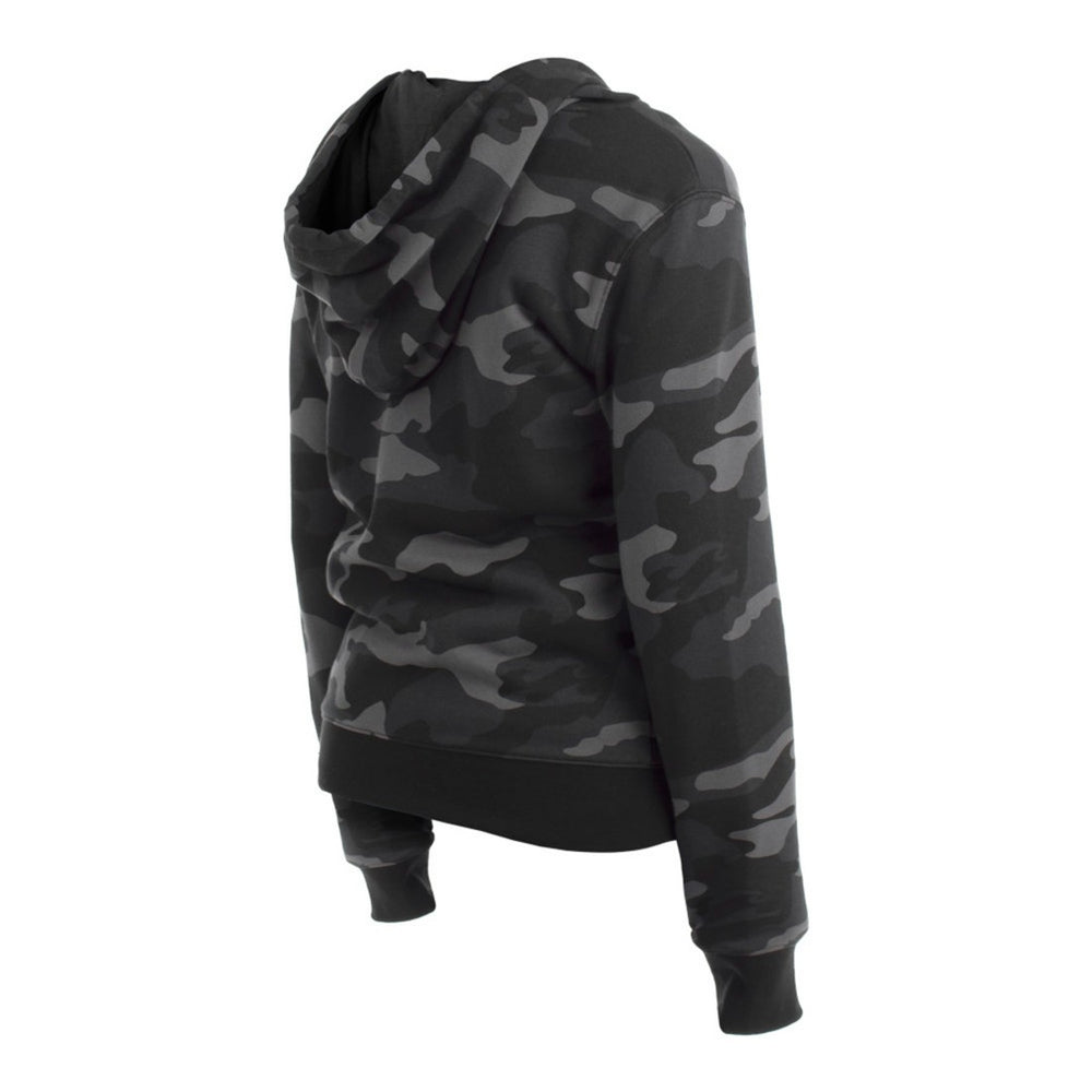 Green Bay Packers New Era Women's Camo Full-Zip Hoodie Black