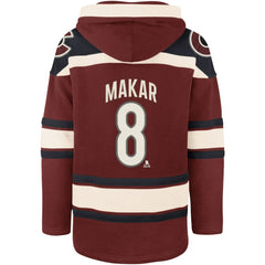 NHL Cale Makar Colorado Avalanche '47 Player Name & Number Lacer Pullover Hoodie - Burgundy