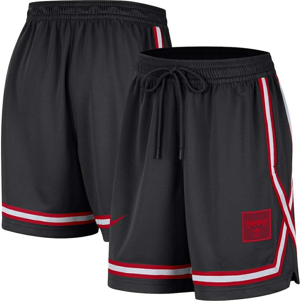 Chicago Bulls Women's Sideline Fly Crossover Performance Shorts Black