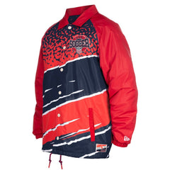 USMNT 5th & Ocean by New Era Throwback Coaches Raglan Full-Snap Jacket Navy