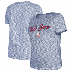 USWNT 5th & Ocean by New Era Women's Active Space Dye Jersey T-Shirt Navy