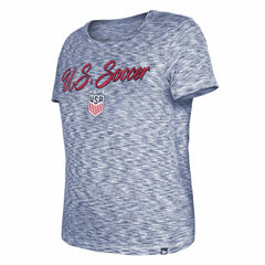 USWNT 5th & Ocean by New Era Women's Active Space Dye Jersey T-Shirt Navy