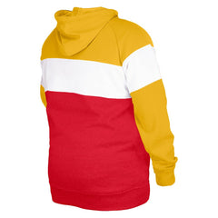 Kansas City Chiefs New Era Big & Tall Current Colorblock Pullover Hoodie Red