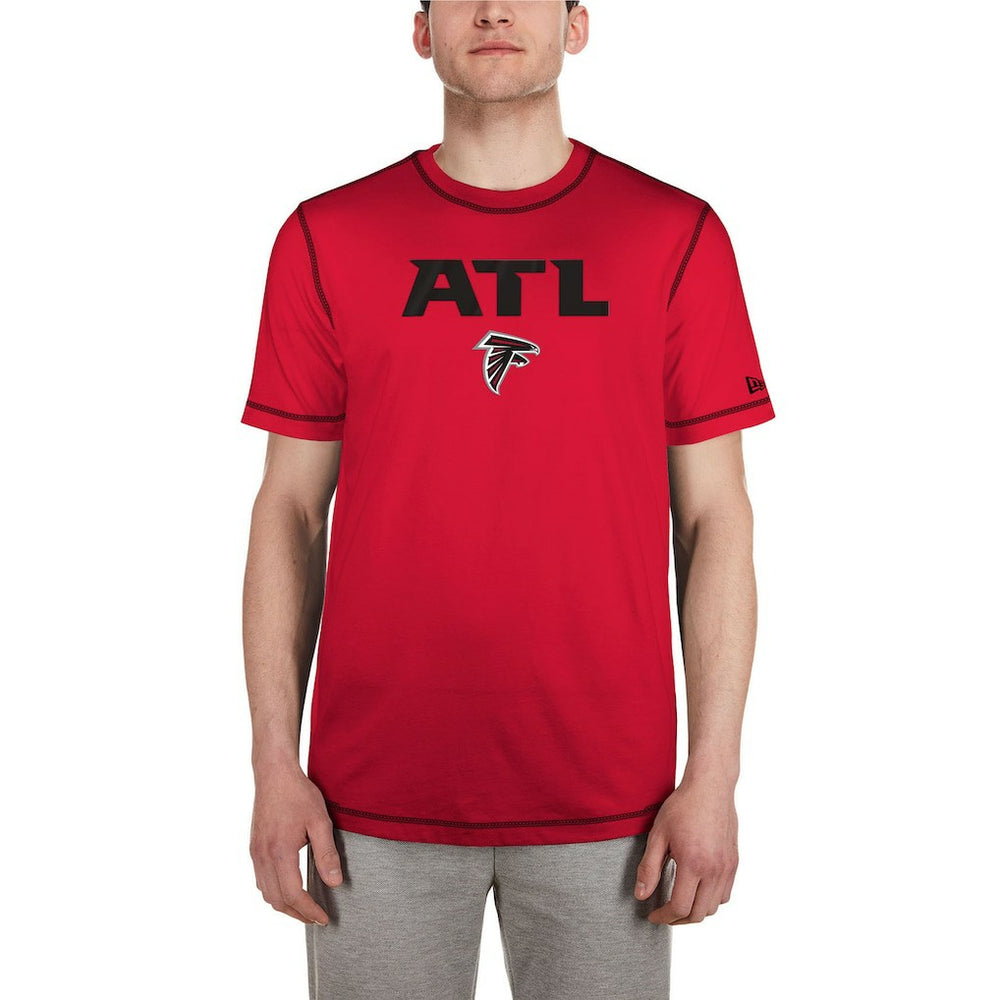 Atlanta Falcons New Era Third Down Puff Print T-Shirt Red