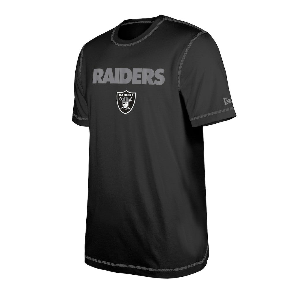 Las Vegas Raiders New Era Third Down Puff Print T-Shirt Black